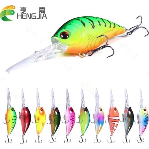 10PCS 12.5cm 20.5g Fishing lure Artificial Hard Bait Fish Lures Wobbler Crankbait Tackle Diving 0.5-3m