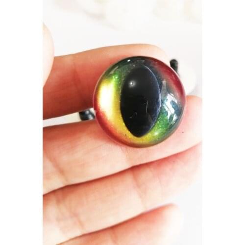 100pcs/lot mixed color 25mm plastic clear safety toy cat eyes +new rainbow fabric + hard washer for diy doll