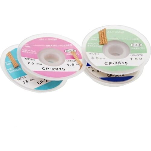 5pcs Welding Wires Desoldering Braid Solder Remover Wick CP1515 CP2015 CP2515 CP3015 CP3515