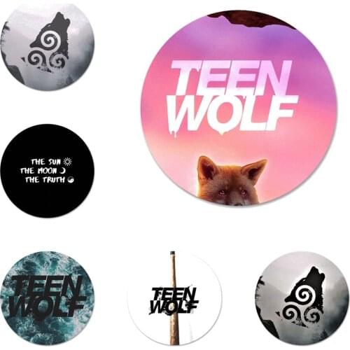 Teen Wolf Brooch Pin Cosplay Badge Accessories For Clothes Backpack Decoration Gift 58mm
