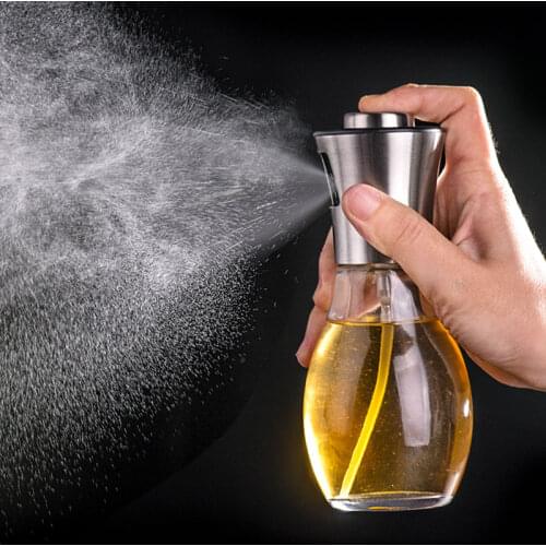 Spray Bottle Oil Sprayer Oiler Pot BBQ Barbecue Cooking Tool Can Pot Cookware Kitchen Tool Glass ABS Olive Pump Spray Bottle