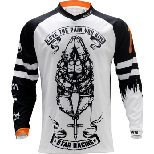 Spirit Blessing Pro moto Jersey mountain bike clothing MTB T-shirt DH MX cycling shirts Offroad Cross motocross Wear