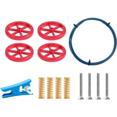 K3NB Creality Upgrade Aluminum Hot Bed Finger Screw Nut Accessory Kit for Ender 3/3 Pro/3 X/3 V2, Ender 5/5 Plus Kit