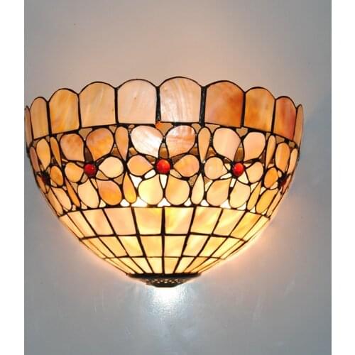 Tiffany Style Baroque Wall Sconces E26/E27 Bulb Wall Lamp Classic European Stained Glass Wall Light Lighting Fixtures WL273