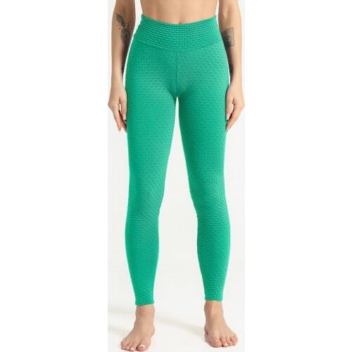 Multiple Colour Net Red Sexy Hip High Elastic Tight Yoga Trousers Sports Running Pants Jacquard Fitness Pants Women