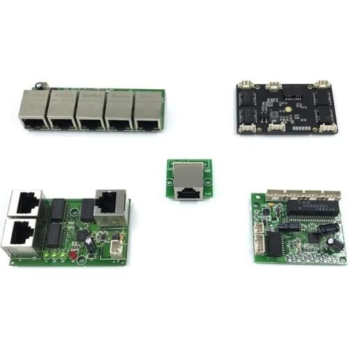 Unmanaged 3/5port 10/100M industrial Ethernet switch module PCBA board OEM Auto-sensing Ports PCBA board OEM Motherboard