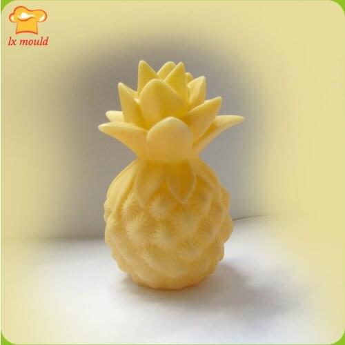 2109 new 3D pineapple candle silicone mold manual diy silicone candle mold