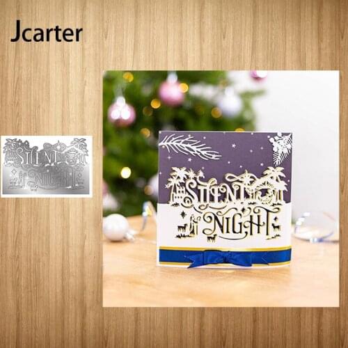 2021 New Design Metal Cutting Dies Silent Night Cover Craft Scrapbook Handmade Knife Mould Blade Punch Stencils Dies Cut Model