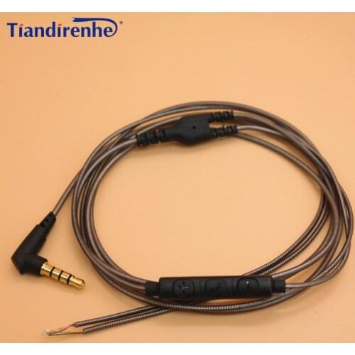 Upgraded HIFI Earphone Cable DIY Replacement 1.25m Audio Cable Headphone Repair Headset Wire Headphone Earphone Maintenance Wire