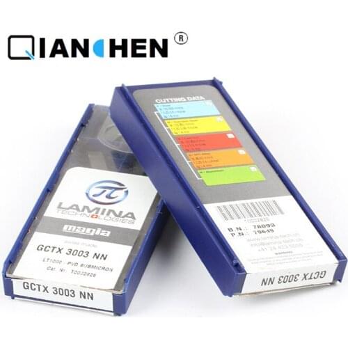 Genuine original high quality high-performance LAMINA GCTX 3003 NN LT1000 (10pcs/lot) tungsten Carbide Cutting tools inserts