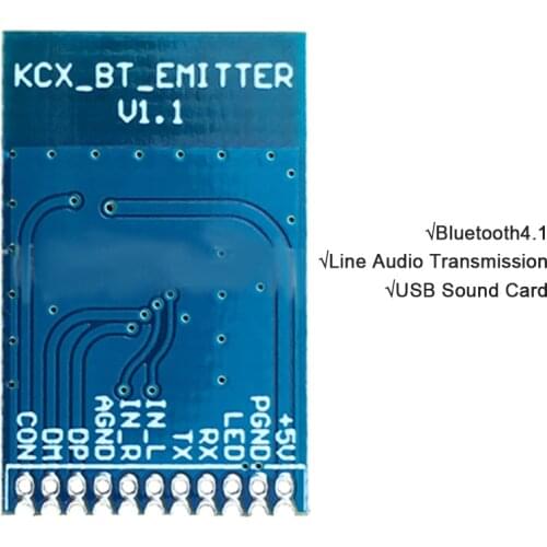 Bluetooth Audio Module Board Bluetooth 4.1 Stereo Audio Transceiver Transmitter