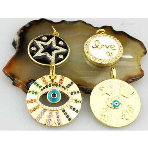 10-20mm 20pcs/lot Beautiful eye/star/love shape enamel pendant,fashion enamel charm, necklace jewelry component wholesale