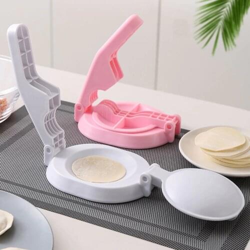 DIY Dumpling Wrapper Presser Device Pastry Dough Cutting Mold Gadgets Noodle Manual Cutter Jiaozi Maker Kitchen Cooking Gadgets