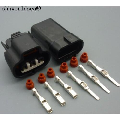Shhworldsea 6189-0099 3 Pin 2.2 MM Female Male Connector For VSS Toyota 1JZ 2JZ Map Sensor 90980-10841 Vacuum Turbo Pressure Au