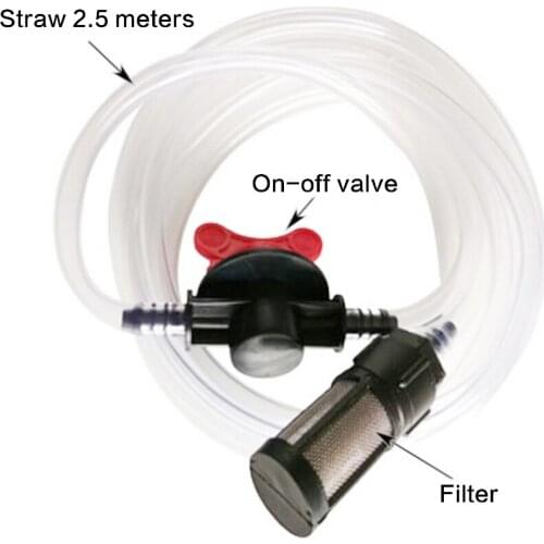 G3/4 Inch Venturi Fertilization System Fertilizer Injector and Filter Straw Kit with Six-point Fitting