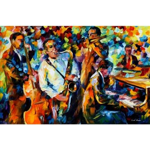 Modern art Portrait my favorite things palette knife oil painting High quality Hand painted home decor