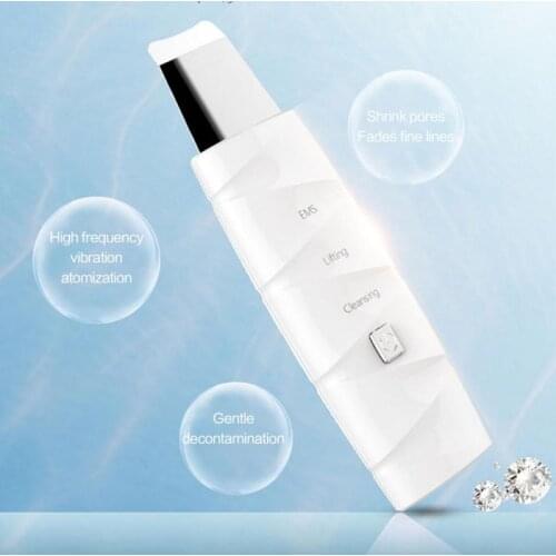 Intelligent Ultrasonic Skin Scrubber Facial Cleaner Remove Dirt Blackhead Reduce Wrinkles Face Lift Beauty Ultrasonic Shovel