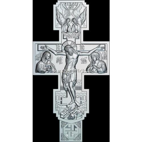 High quality New 3D model for cnc Crucifixion of Jesus Christ 3D carved figure sculpture machine in STL file Religion