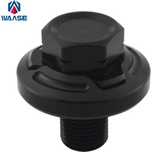 Waase For Kawasaki Ninja 250R 1988-1999 2000 2001 2002 2003 2004 2005 2006 2007 Front Steering Stem Top Yoke Cap Plug Nut Bolt