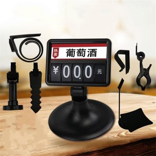 Supermarket fruit vegetable clip label pplastic ABS Plastic Price Sign Pricing Board