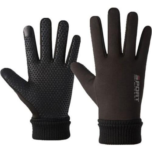 Winter Waterproof Cycling Gloves Mittens Touch Screen Gloves Rainproof Sports Mittens With Warm Lining For Unisex Use