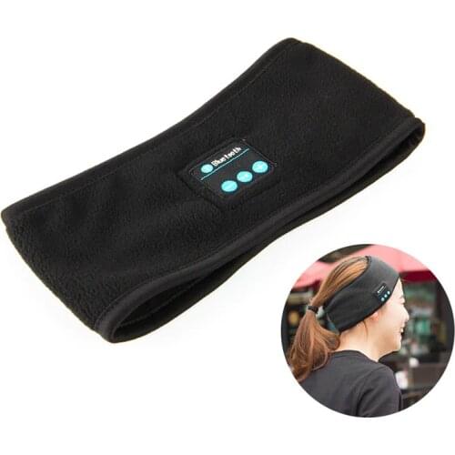Winter Knitting Music Headband Headset W/ Mic Wireless Bluetooth Earphone Headphone for Running Yoga Gym Sleep Sports Earpiece