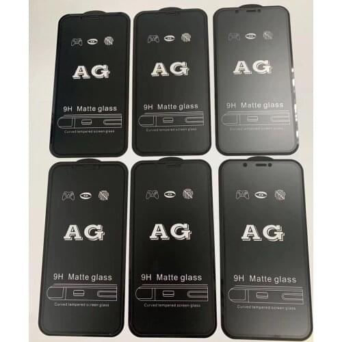 10Pcs/Lot AG Matte 9H Tempered Glass For iPhone 12 11 Pro Max XS Max XR X 8 7 6 6S Plus SE 2020 Full Cover Anti-Fingerprint Film
