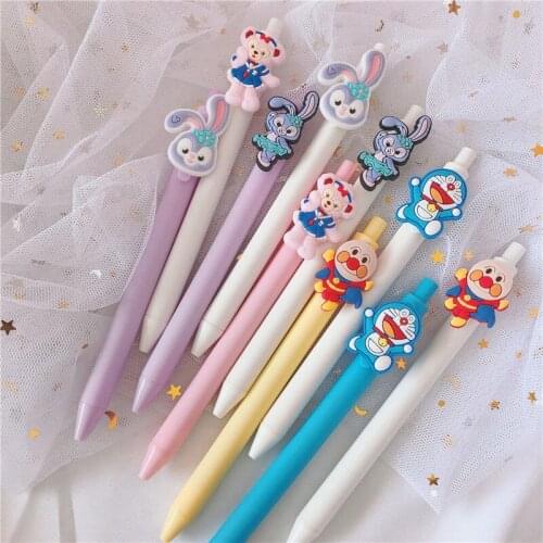 10Pcs/Set Gel Pen cartoon Pen Stationery Kawaii School Supplies Gel Ink Pen School Stationery Office Suppliers Pen Kids Gifts