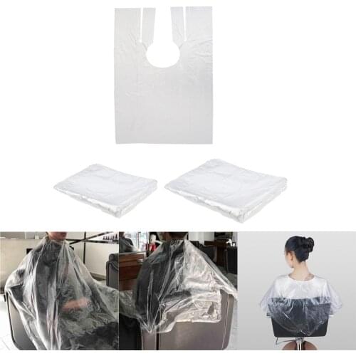 200 Pieces Plastic Salon Cutting Perming Coloring Cape Unisex Dye Gown Cloth
