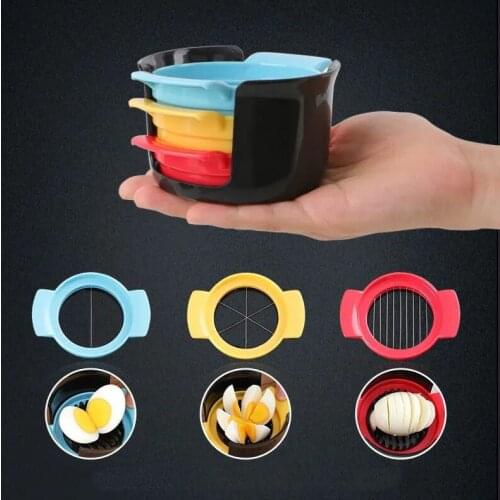 3 in1 Egg Cutter Multi-Functional Egg Slicer Kitchen Gadgets Household Kitchen Egg Tools Kitchen Accessories