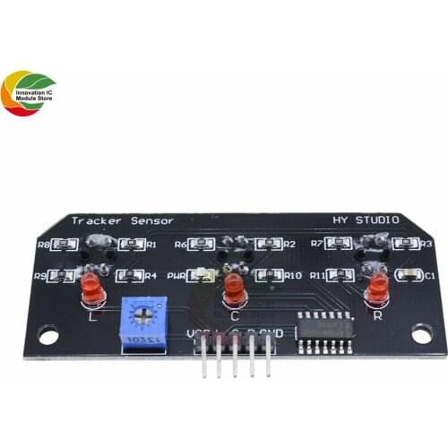 3CH Channel Infrared Line Track Sensor Module Trio Detector Output TCRT5000 DC 5V 10mm Distance For Arduino AVR ARM PIC Board