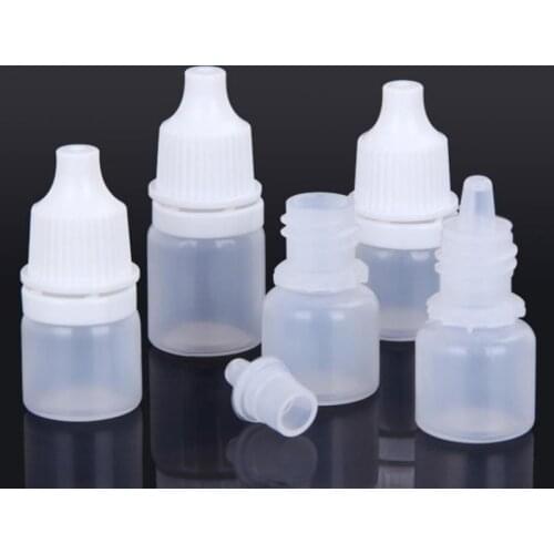 500pcs 2ml 3ml small Bottle,Sample Dropper Bottle for Eye Drops,Empty Bottle for Glue,Plastic Soft Squeeze Bottle