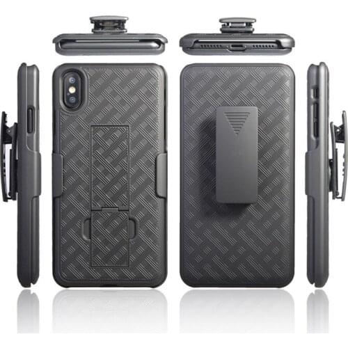Wholesale product price custom color logo holster clip case for iphone XS max