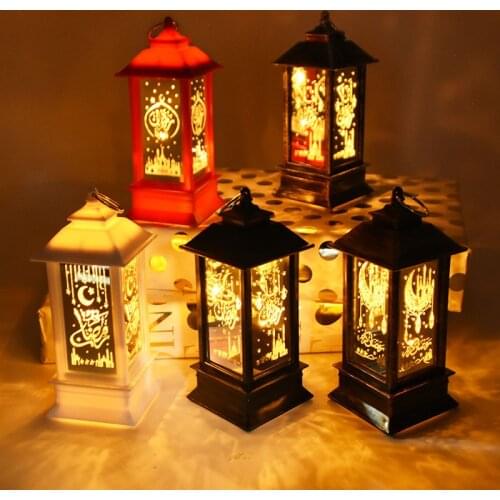 Eid Mubarak LED Lantern Wind Lights Ramadan Decoration For Home Islamic Muslim Festival Party Decor Gifts Handicraft Ornaments