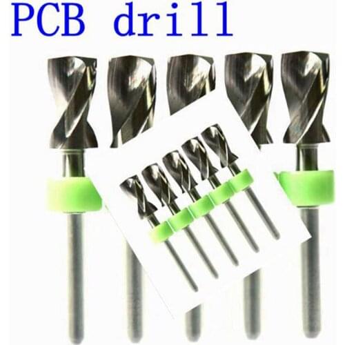 Router Tools 5 pieces of 5.7mm without ring imports Carbide PCB bit, printed circuit board Mini CNC Drill Kit, Woodworki