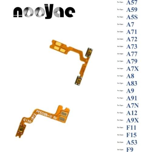 For Oppo A57 A59 A5S A7 A71 A72 A73 A77 A79 A7X A8 A83 A9 A91 A7N A12 Power On Off + Volume Up Down Buttons Flex Cable Ribbon