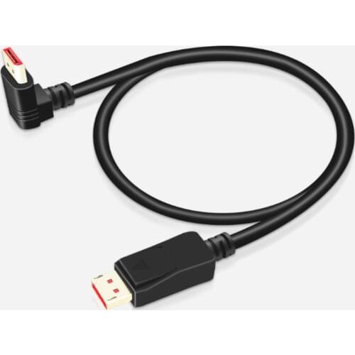 Displayport 1.4 cable 90-degree Angled Displayport cable 144Hz/4K 8K/60Hz Displayport male to Displayport 1.4 male cable