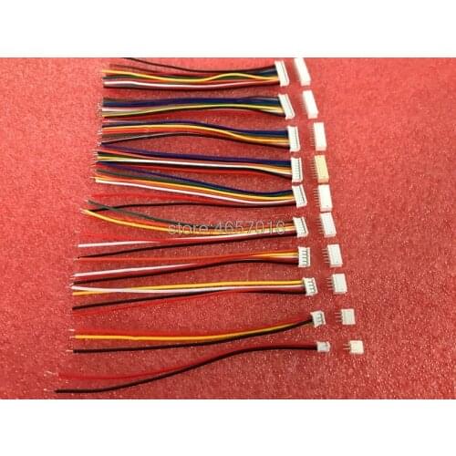 10 SETS Mini Micro ZH 1.5 2/3/4/5/6/7/8/9/10 Pin JST Connector with 100mm length Wires Cables