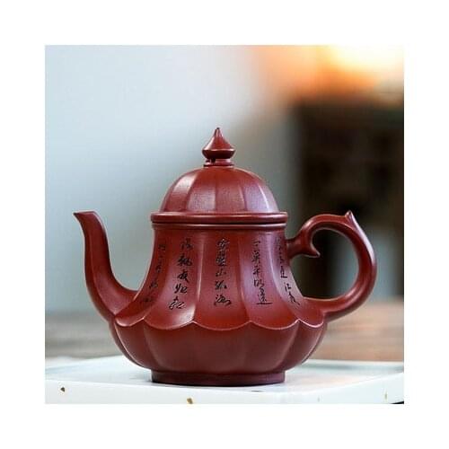 Hot Sell New 220ml Yixing Purple Clay Teapot for Gudeng teapot Raw Mine Dahongpao Teapot Tea Set Gift Tea Maker Tea Sets