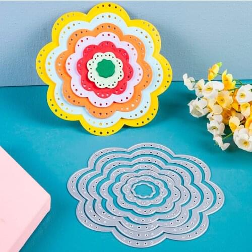 Metal cutting dies cut die mold flower shape Layer frame Scrapbook paper craft knife mould blade punch stencils dies
