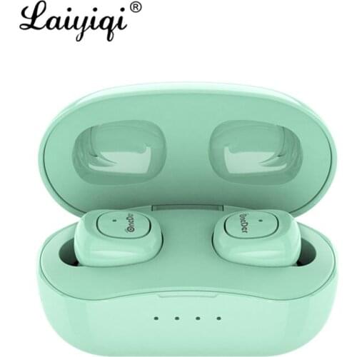 Laiyiqi 2019 Macaroon noise canceling headphone Invisible bluetooth 5.0 earbuds ear Headset charging box ear bud Noise Reduction