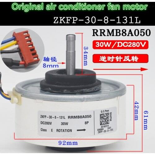 Suitable for Hitachi air conditioner internal motor ZKFP-30-8-131L RD-280-30-8K-1 fan motor RRMB8A050