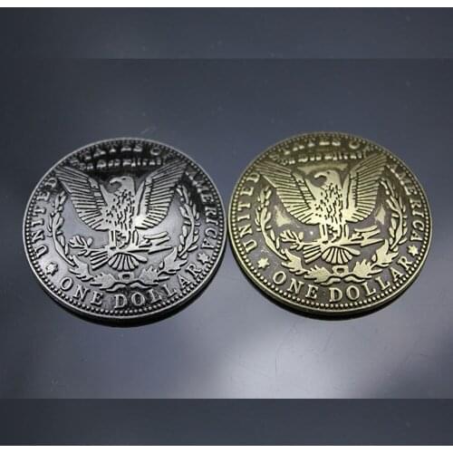 DIY leather craft vintage coin eagle design decoration wallet screws button 10pcs/lot 37.5mm diameter