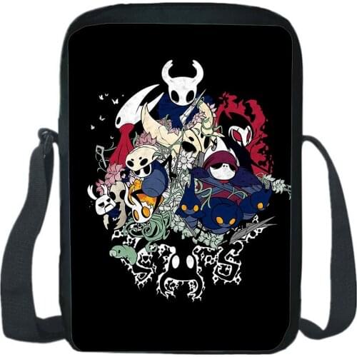 Hollow Knight Messenger Bag Cartoon Game Cosplay Shoulder Bag Fashion Casual Teen CrossBody Rucksack Boy Girl Sling Knapsack