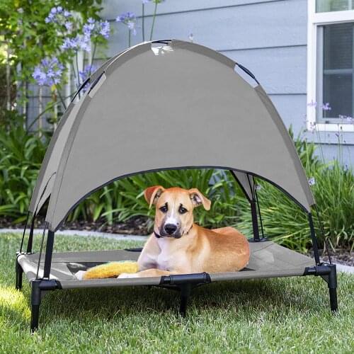 Pet Outdoor Supplies Breathable Double-Layer Reinforced Load-Bearing Elevated Dog Kennel Tent Bed