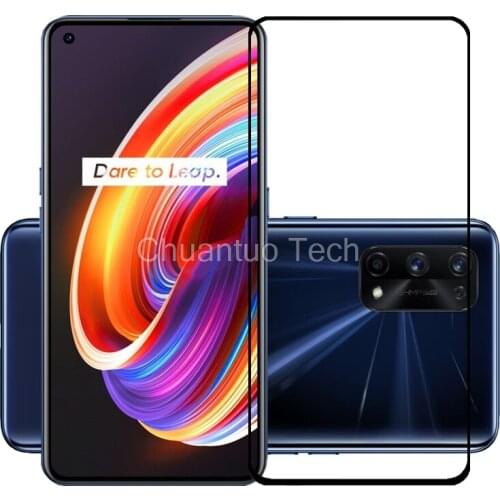 75 Pcs/Lot 2.5D Premium Tempered Glass for Realme X7 Pro Full Cover Screen Protector Protective Film for Realme X7 Pro