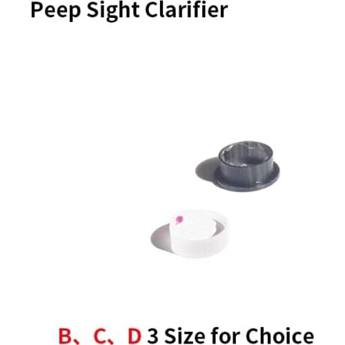 1set Archery Compound Bow Peep Sight Clarifier Aperture Lens Optical Resin Zoom Compound Bow Shooting Hunting Device Accessory