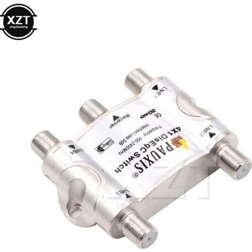 1pcs new Original 4*1 2.0 TV tuner FTA multi-satellite receiver diseqc 4x1 satellite switch convenient
