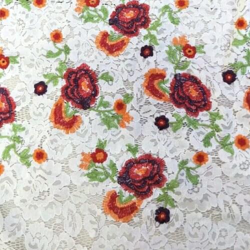 1Y/Lot Embroidery Lace Fabric Eyeash Lace DIY Craft Supplies Dress Skirt Accessories Wedding Lace Decoration
