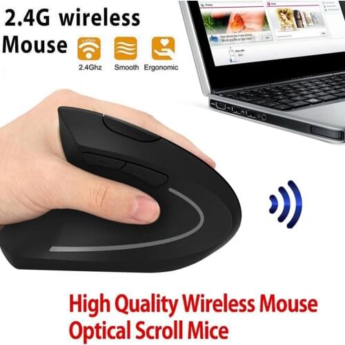 2.4G Wireless Mouse Computer Mouse Gamer 6D Left Hand PC Mice Ergonomic Optical Vertical Mouse For PC Laptop Office Gaming Mouse